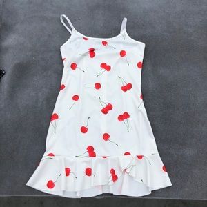 Cherry ruffle dress